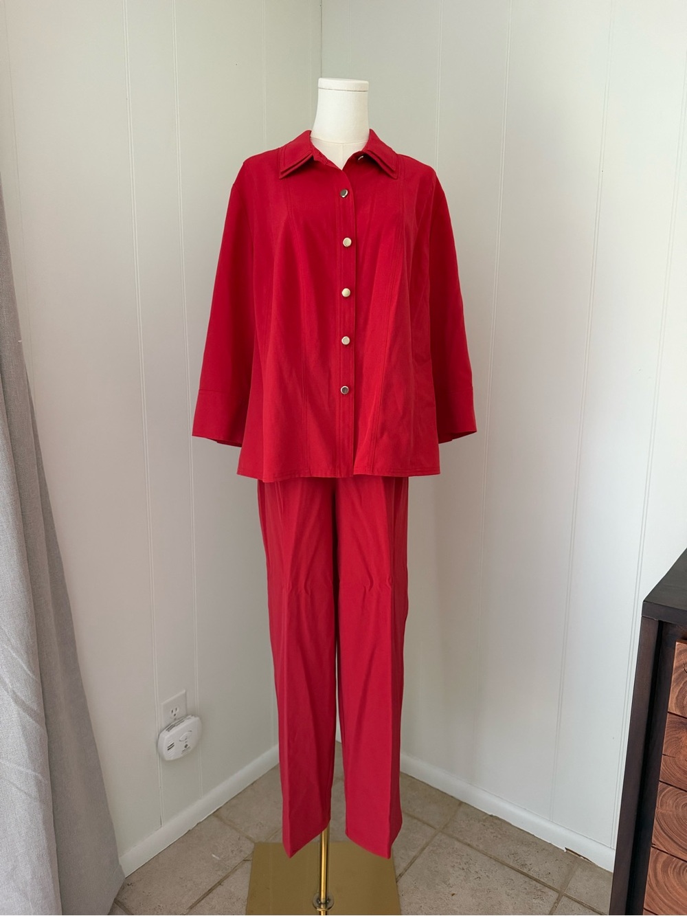 Vintage Red Two-Piece Set